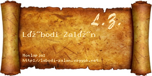 Lábodi Zalán névjegykártya