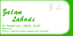 zalan labodi business card